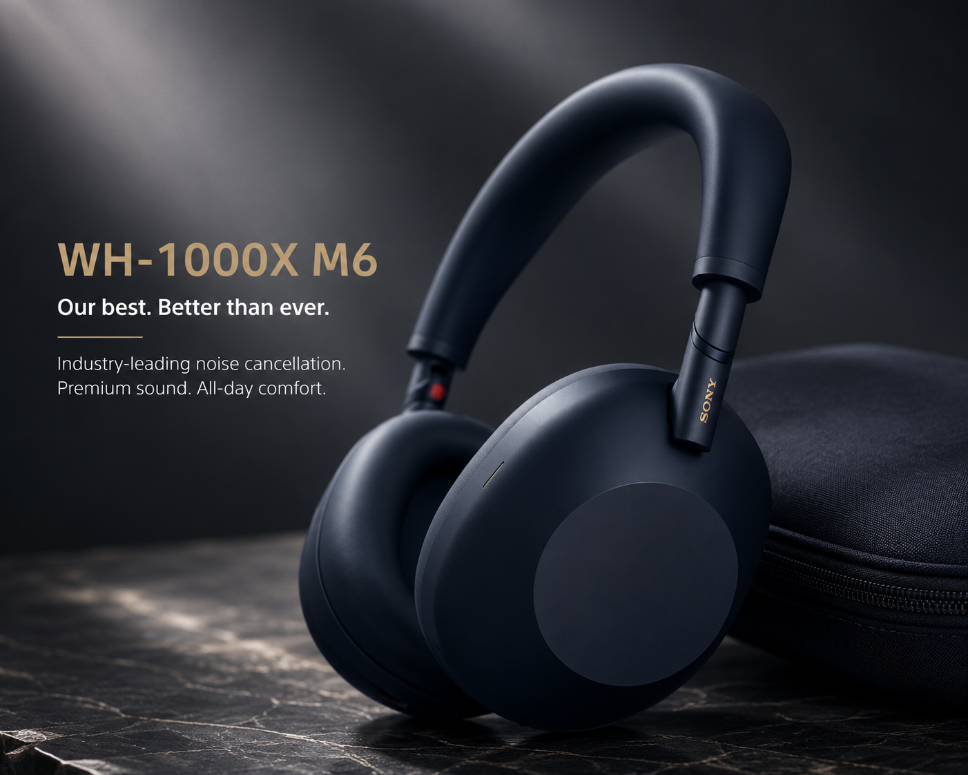 Sony WH-1000XM6 | Premium Wireless Noise Cancelling Headphones