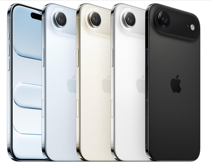 Apple iPhone Air 256GB: O iPhone mais fino de sempre, ecrã de 6,5 polegadas com ProMotion até 120Hz, poderoso chip A19 Pro, câmara frontal centralizada, bateria para todo o dia; Preto Espacial