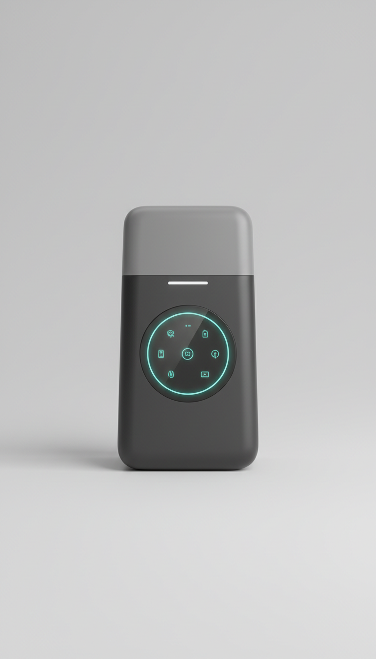Wireless smart home hub with matte finish